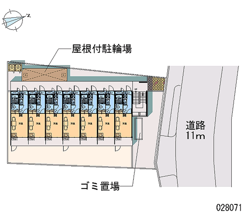 レオパレスかおり 区画図