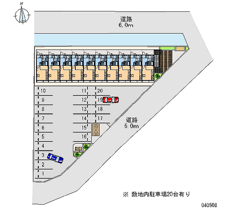 レオパレスプレヴェール 月極駐車場