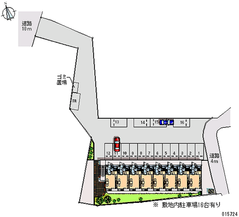 レオパレス甘木川 月極駐車場