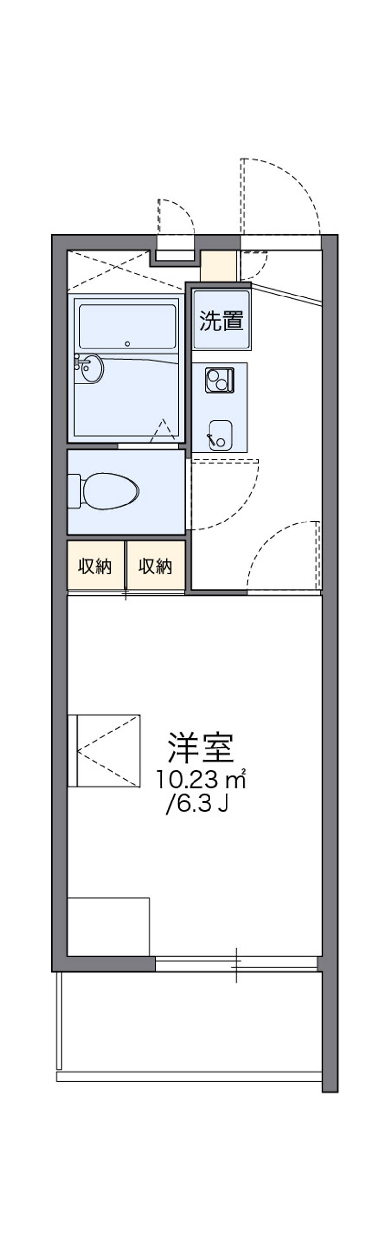 レオパレスなかやま 間取図