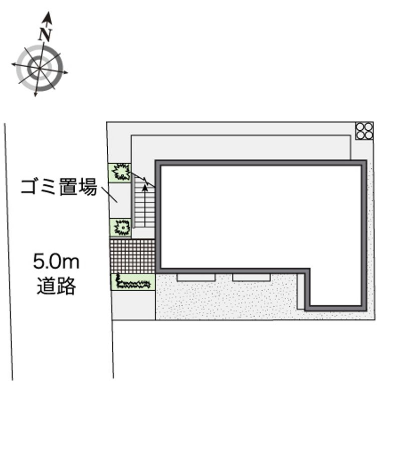 レオパレスコーラル子安 配置図