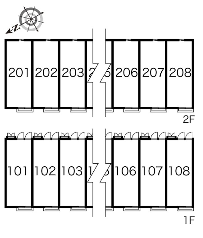 レオパレスドミール細江Ｎ弐番館 間取配置図
