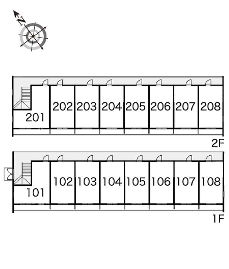 レオパレスコガ 間取配置図