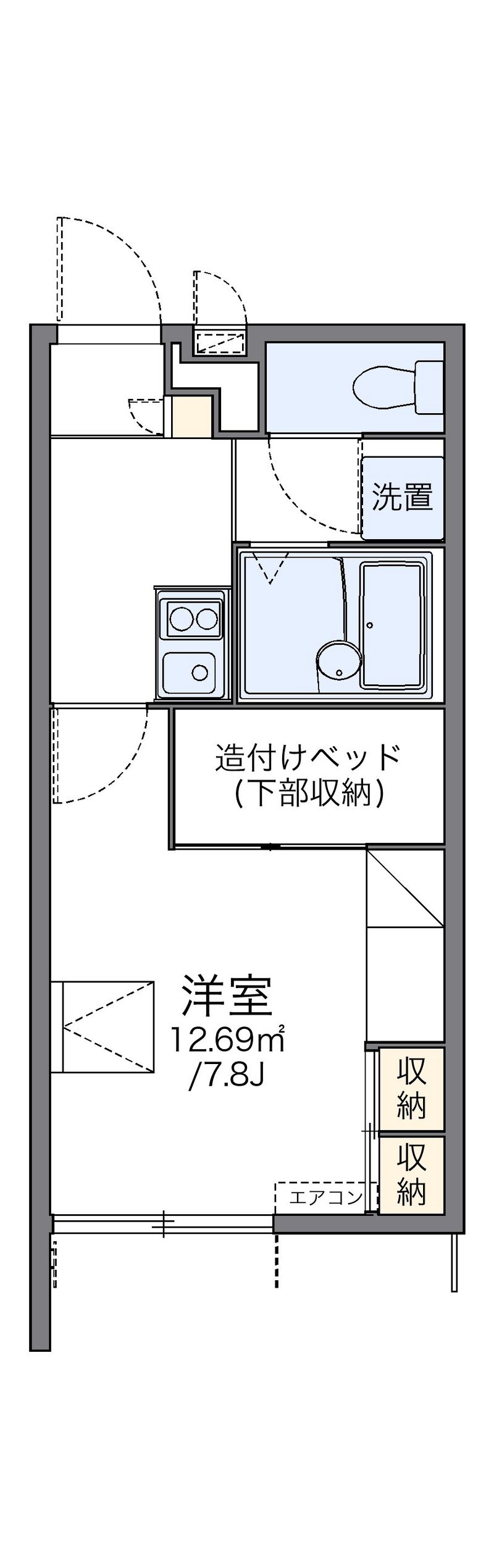 レオパレス室堂 間取図