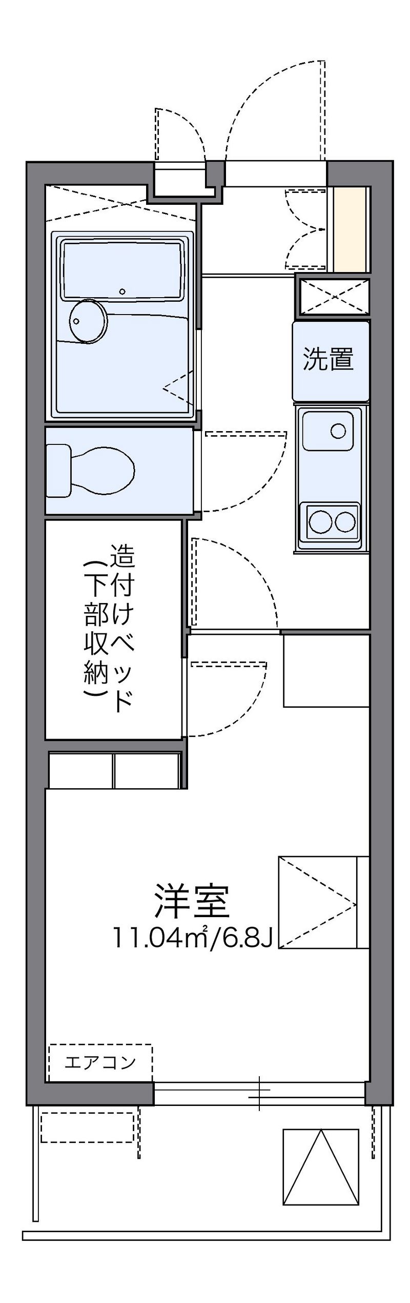 レオパレスルミエール神戸 間取り