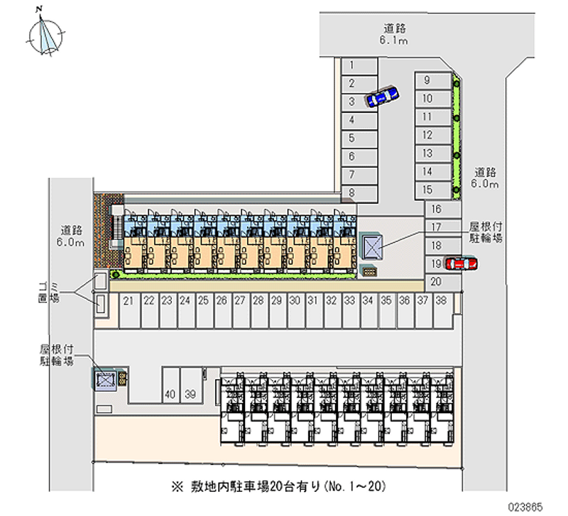 23865 Monthly parking lot