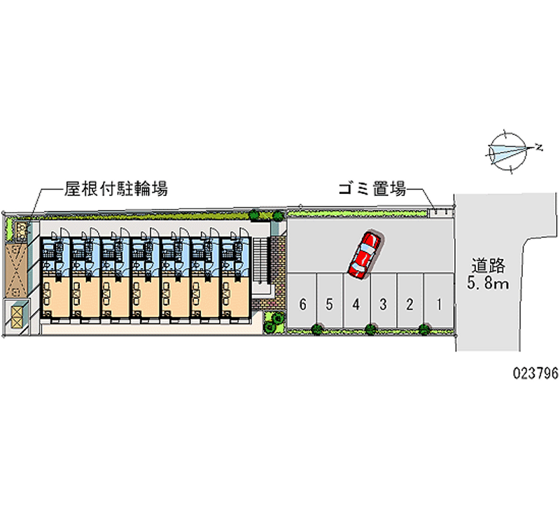 レオパレスＨＩＲＡＭＯＲＩ 月極駐車場