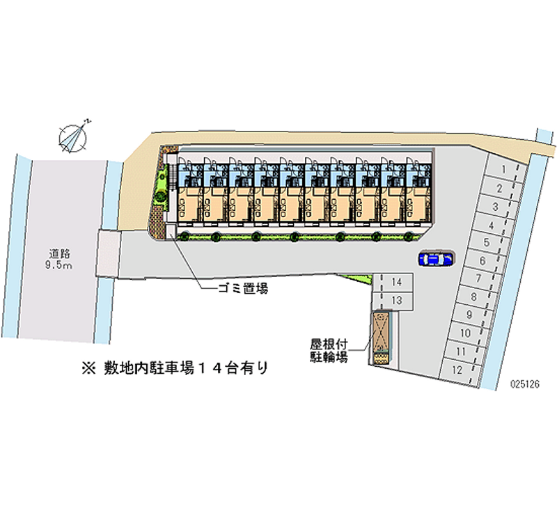 レオパレスグランブルー 月極駐車場