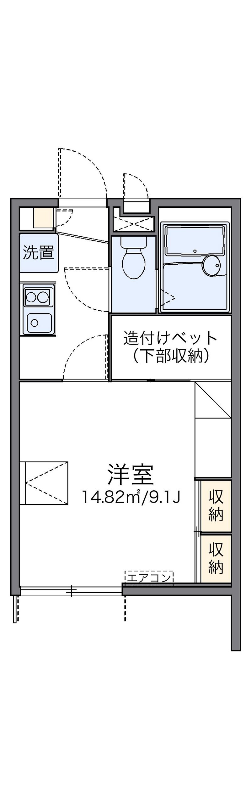 レオパレス星田Ⅱ 間取り