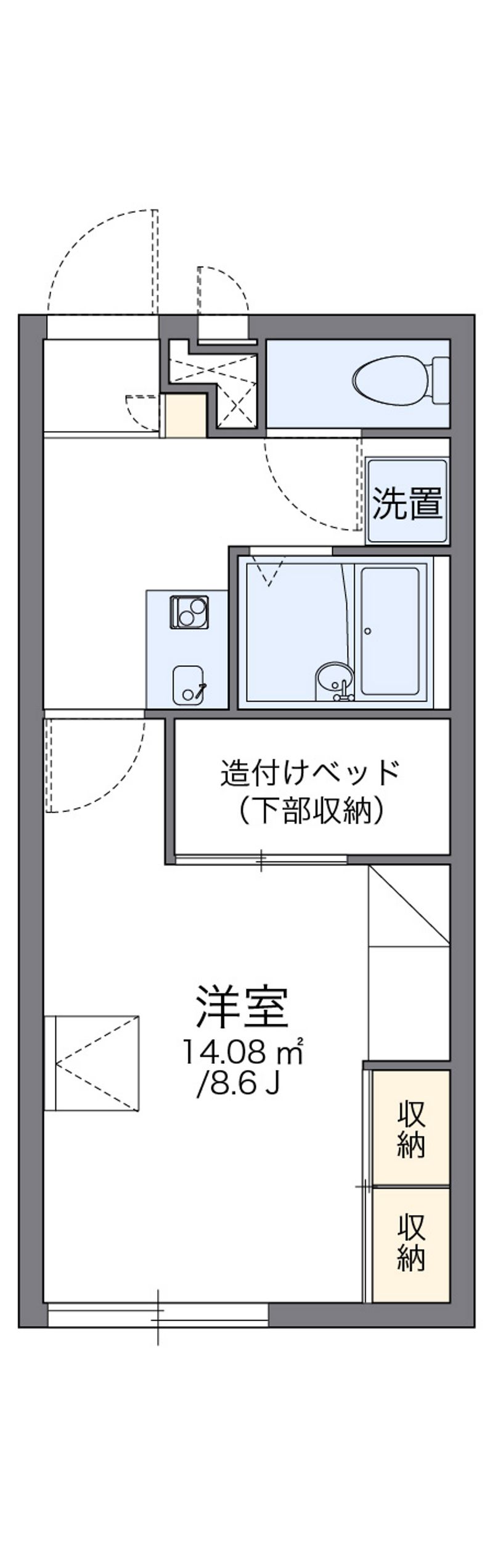 レオパレストミーヒルズＣ 間取図