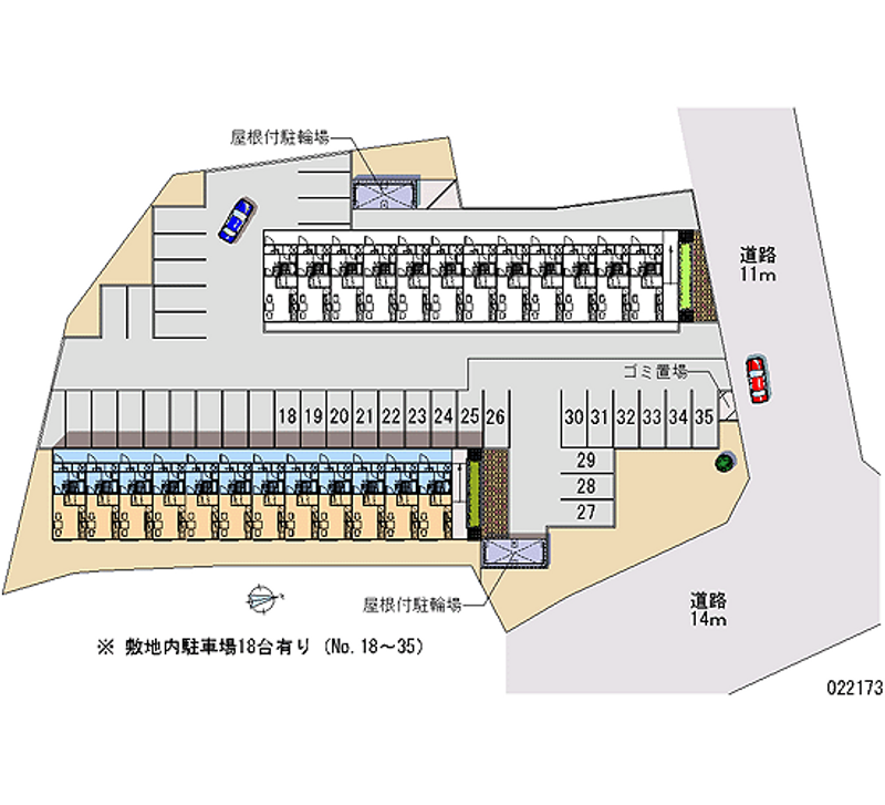 22173 Monthly parking lot