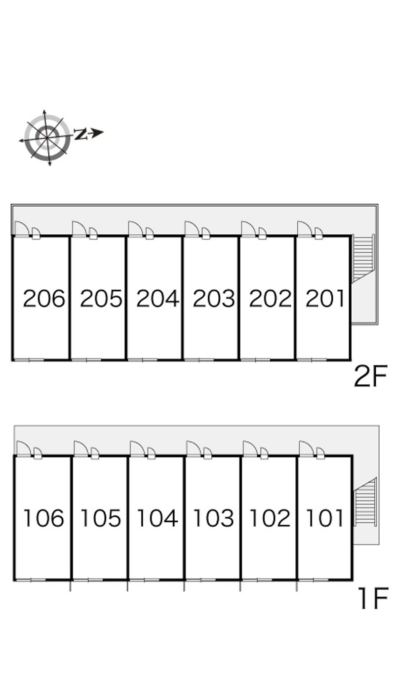 レオパレスクレール 間取り配置図
