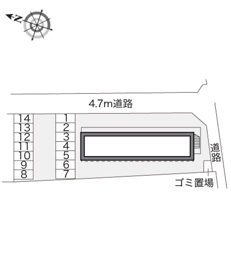 レオパレス東原 駐車場