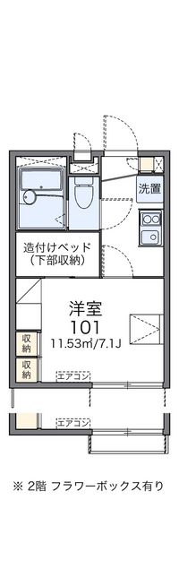 レオパレスガーデンむつみ 間取り図