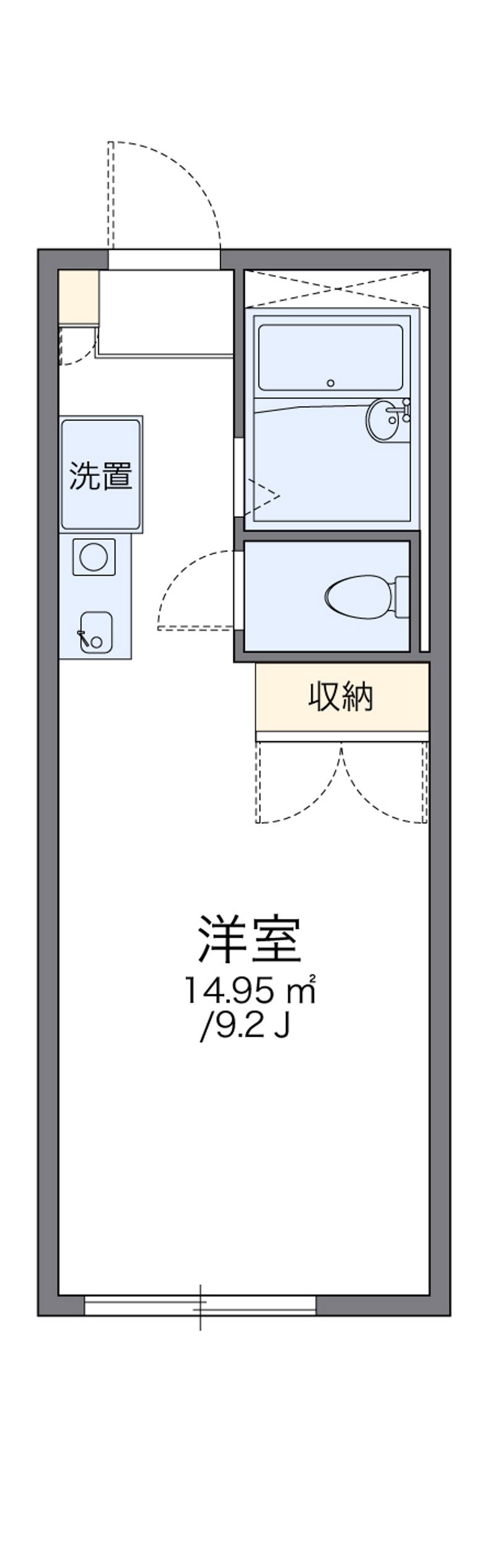 レオパレスカウベルⅠ 間取図