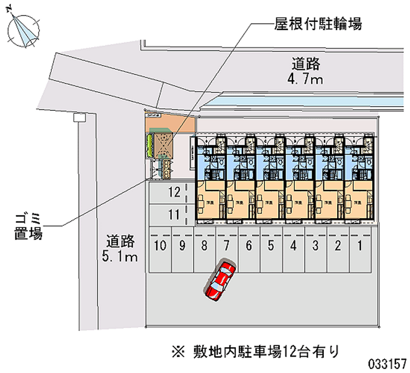 レオパレスヴィーブル 月極駐車場