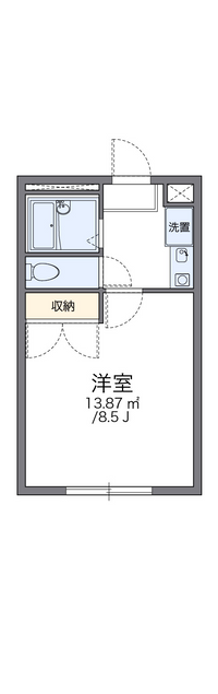 レオパレスリヴェール 間取り図