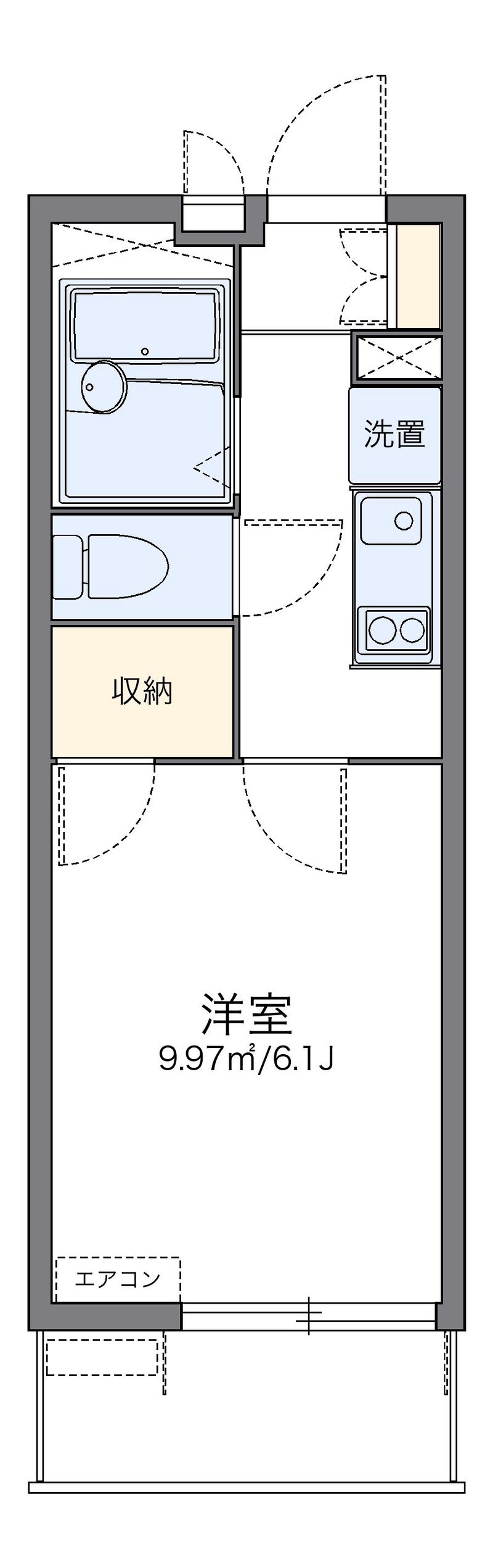 レオパレスクレエ 間取図