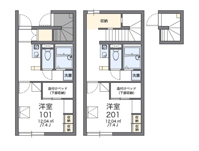 レオパレス壱番館 間取図