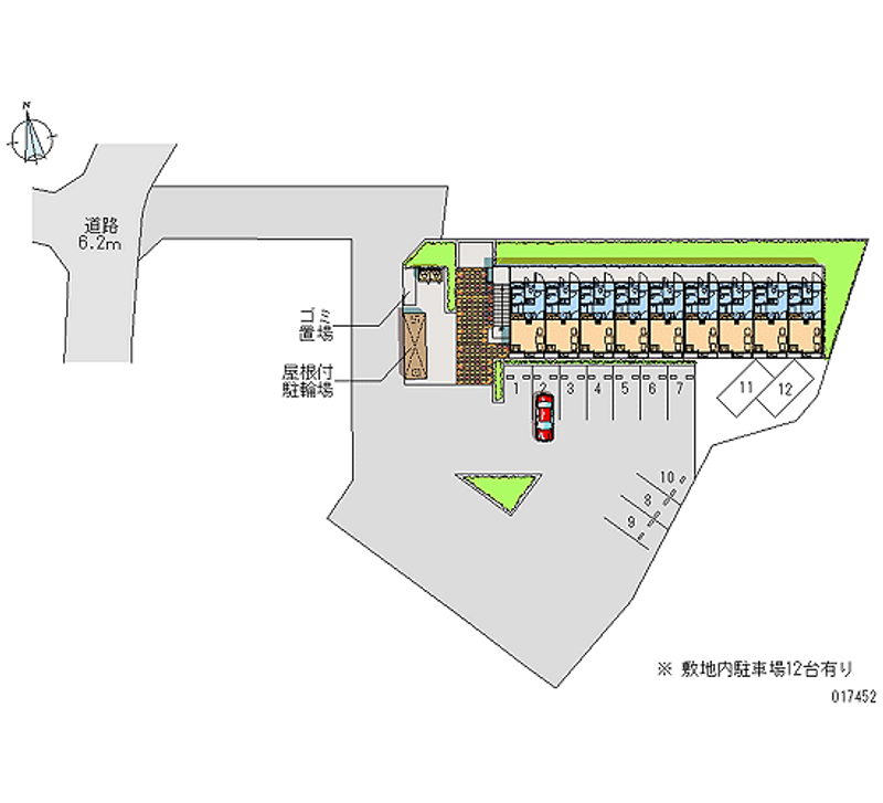 17452月租停车场