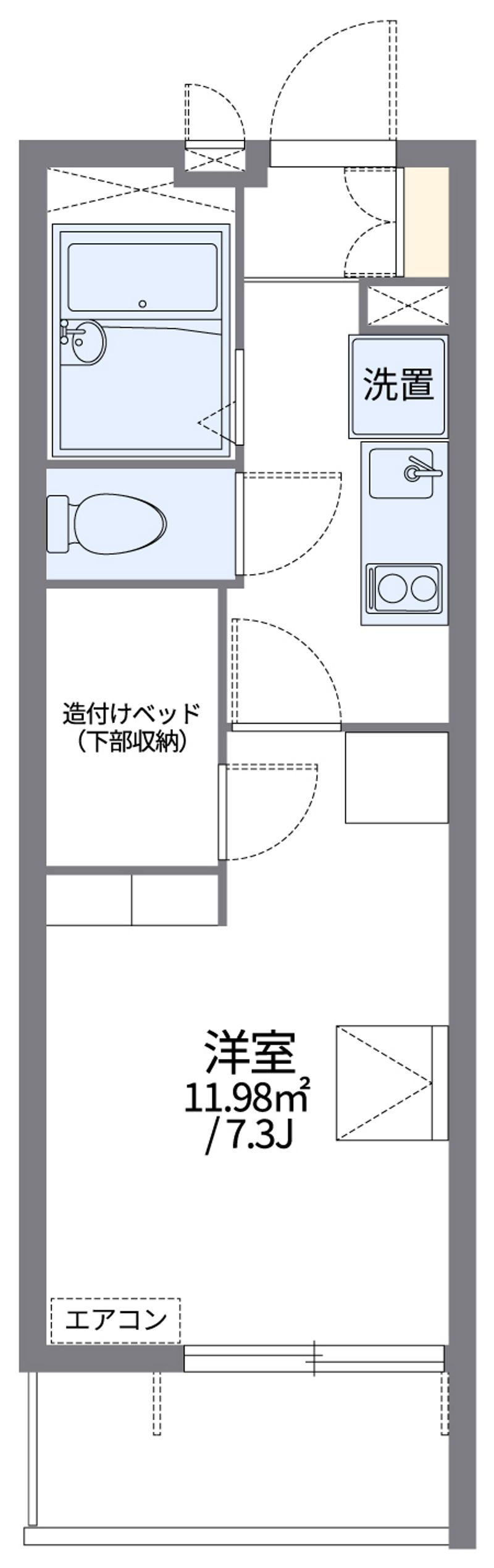レオパレススターブライト 間取図