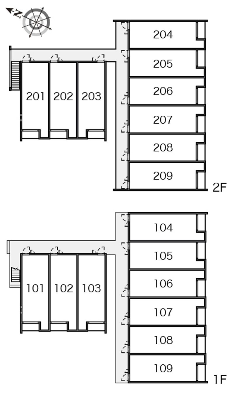 クレイノＶｉｅｎｔｏⅡ 間取配置図
