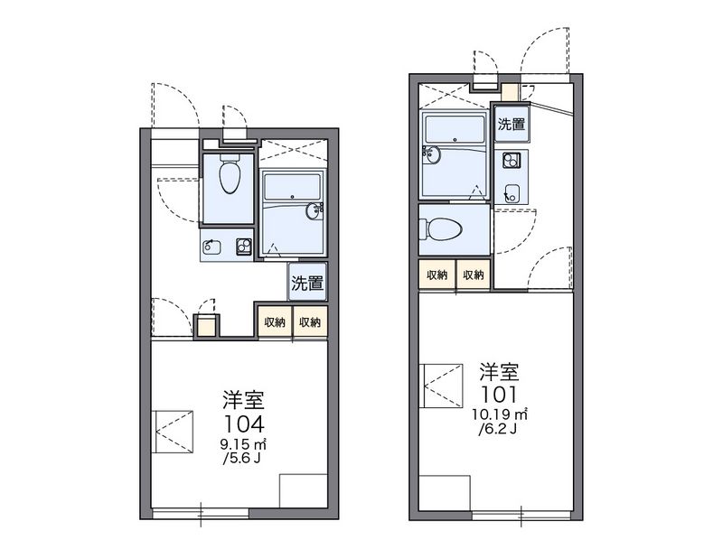 レオパレス西町 間取図