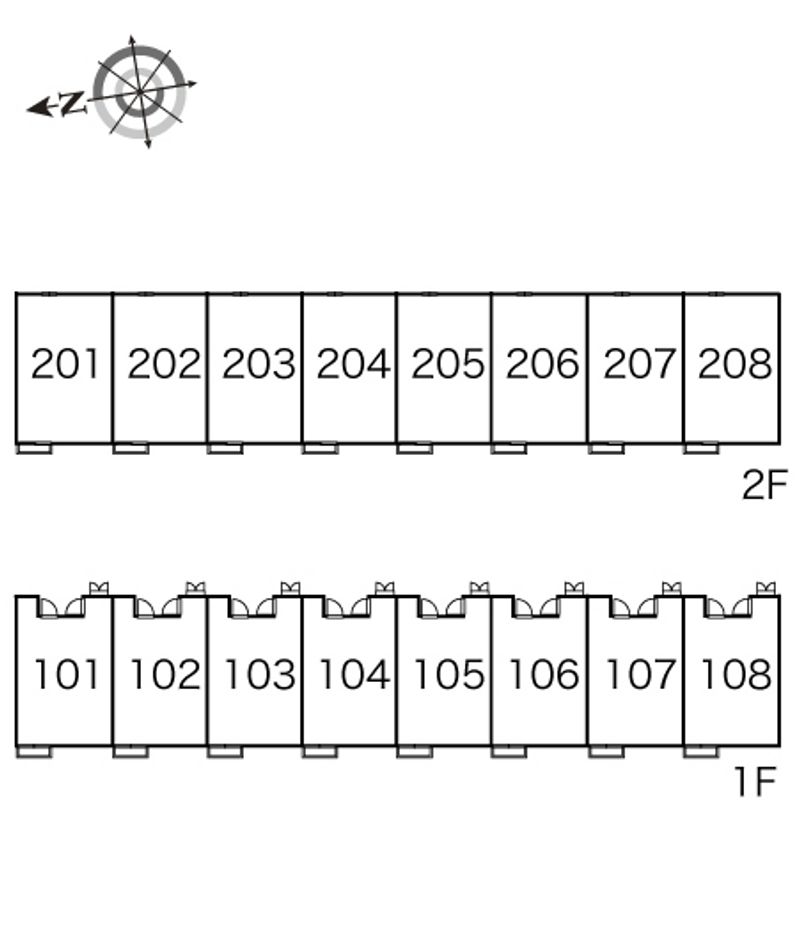 レオパレスフラッツイン 間取配置図
