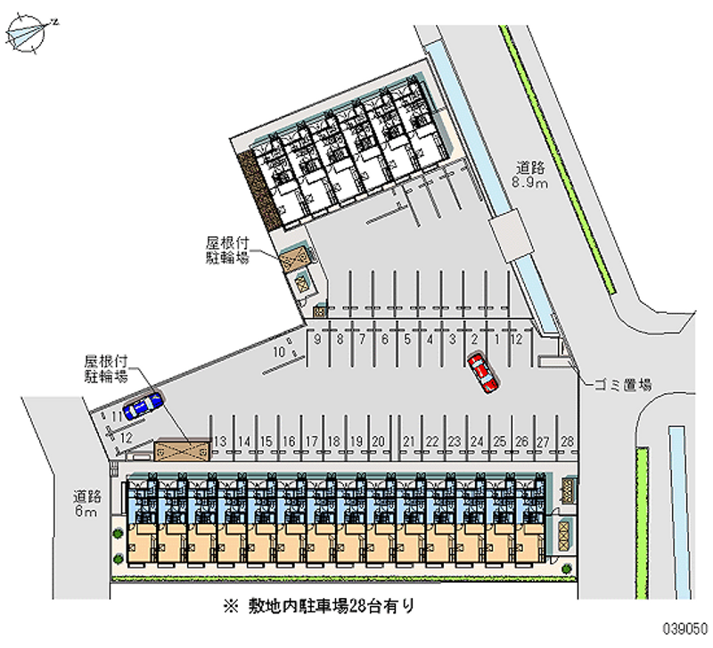 39050 Monthly parking lot