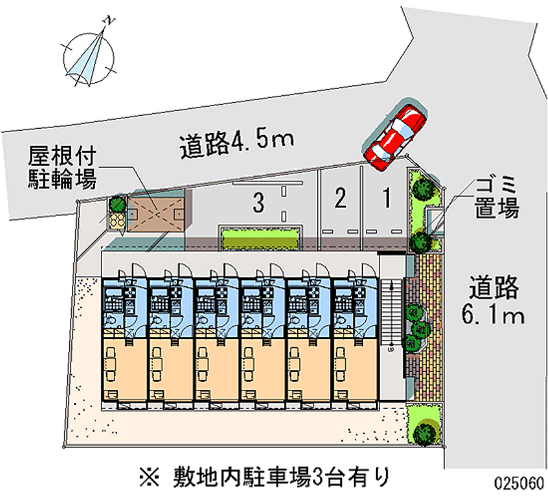 レオパレスガウディ 月極駐車場