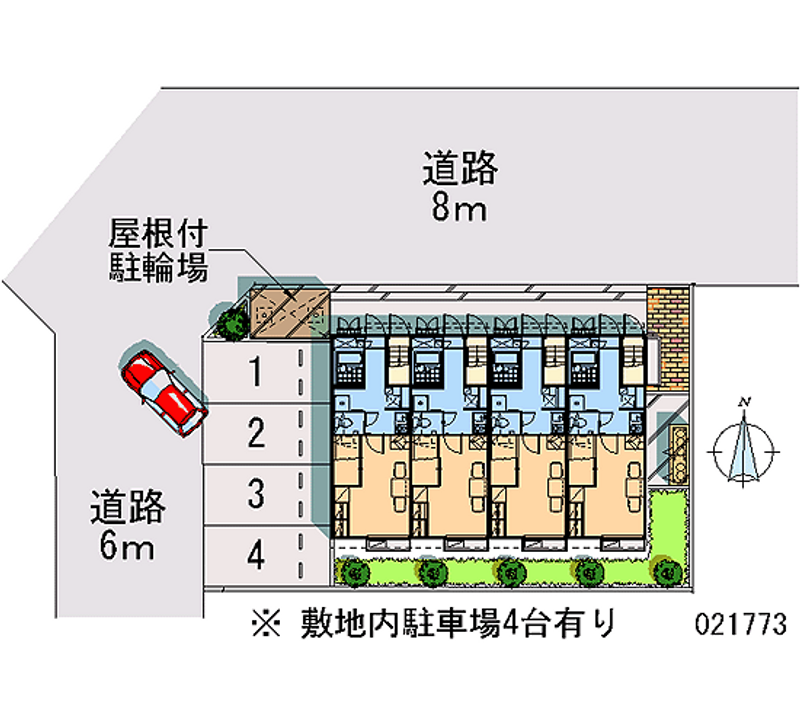 レオパレス学戸 月極駐車場