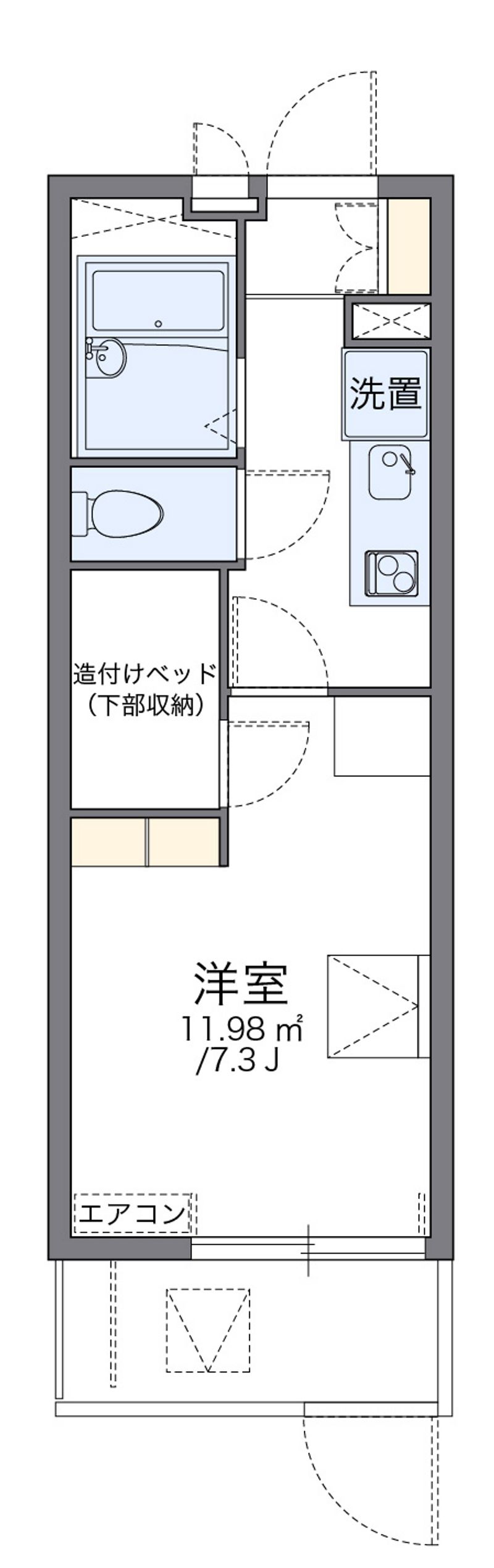 レオパレス佐賀多布施 間取図