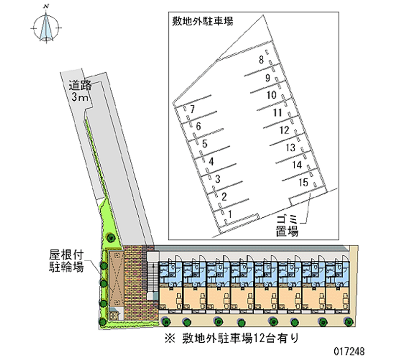 17248 bãi đậu xe hàng tháng