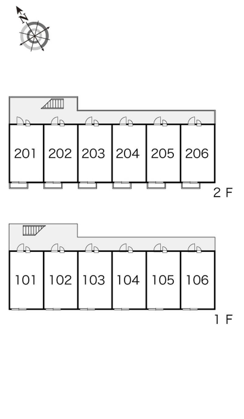 レオパレスコパンⅡ 間取配置図
