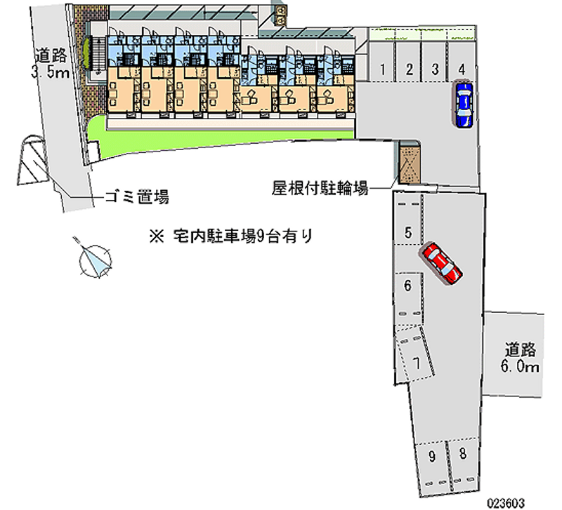 レオパレスＧⅡ 月極駐車場