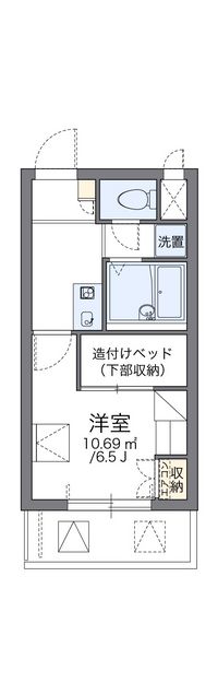 レオパレスハーナ 間取り図