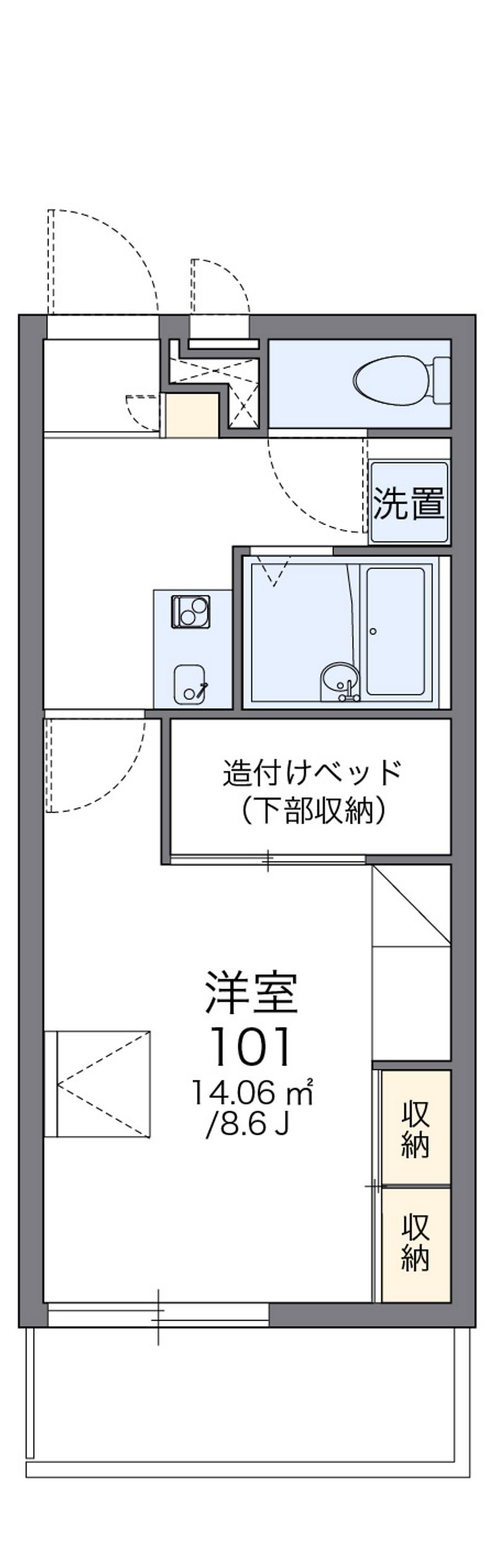 レオパレスインサイド　津 間取図