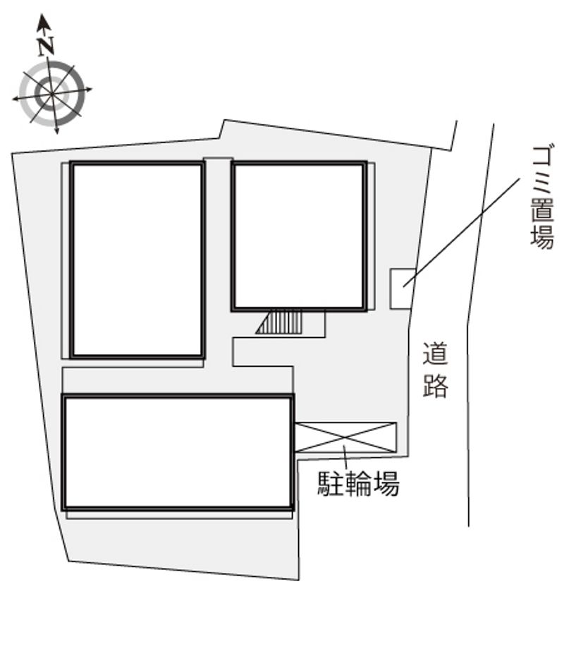 レオパレスソレイユ野里 配置図