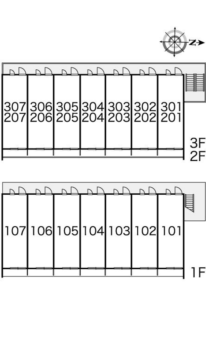 レオパレス大和 間取配置図