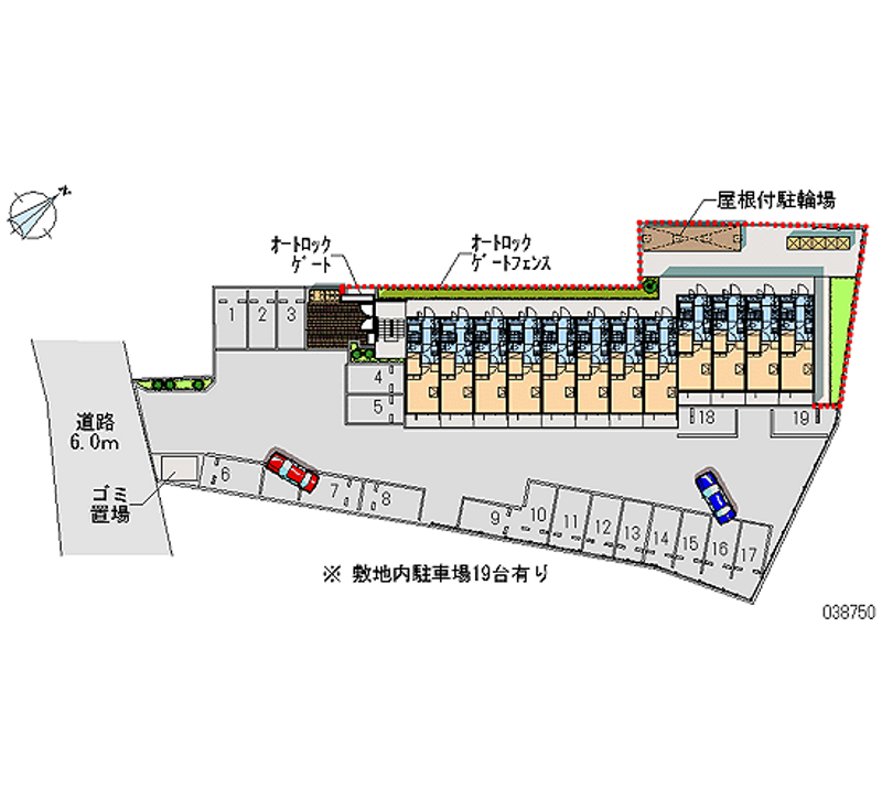 レオパレスコートドール 月極駐車場