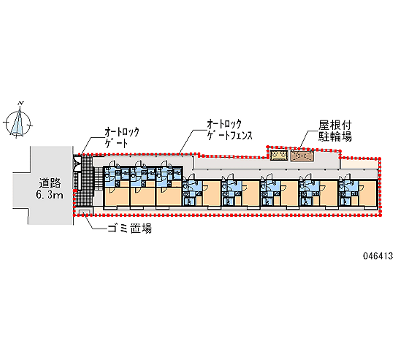 レオパレス西陣 区画図