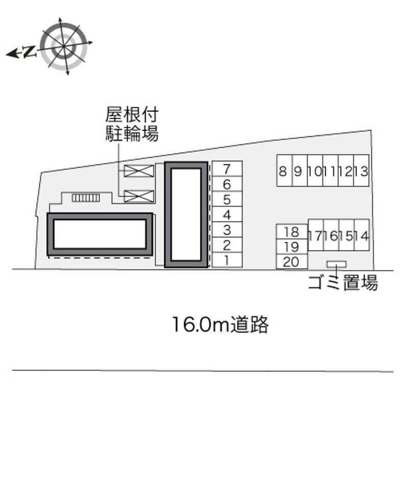 レオパレスＴＳＵＮＯＭＥ 配置図