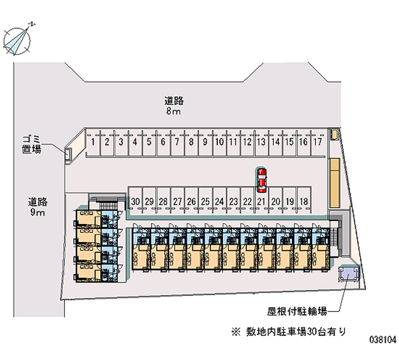 38104 Monthly parking lot