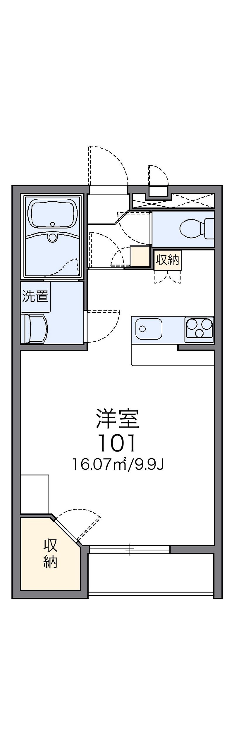 レオパレスＲｉｖｅｒ 間取図