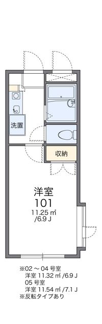 レオパレス飛龍 間取り図