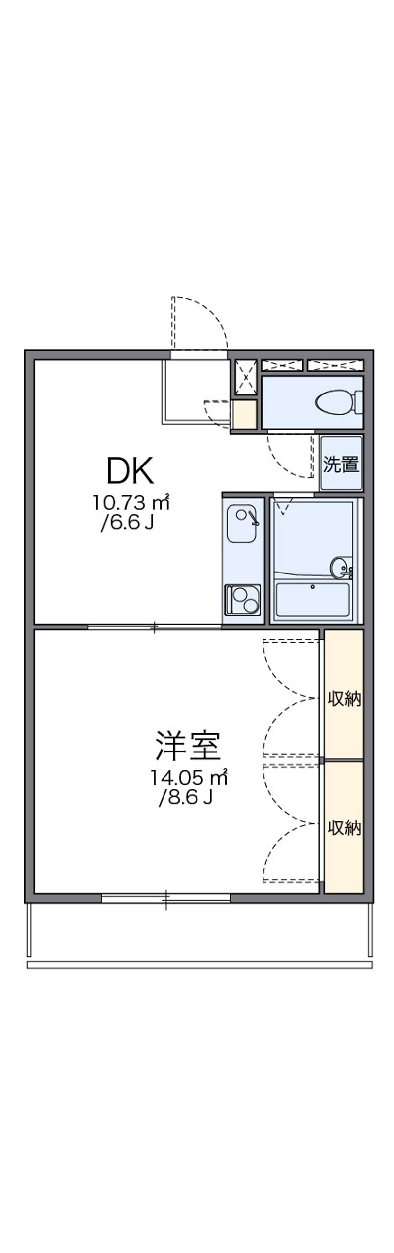 レオパレス向日葵弐番館 間取図