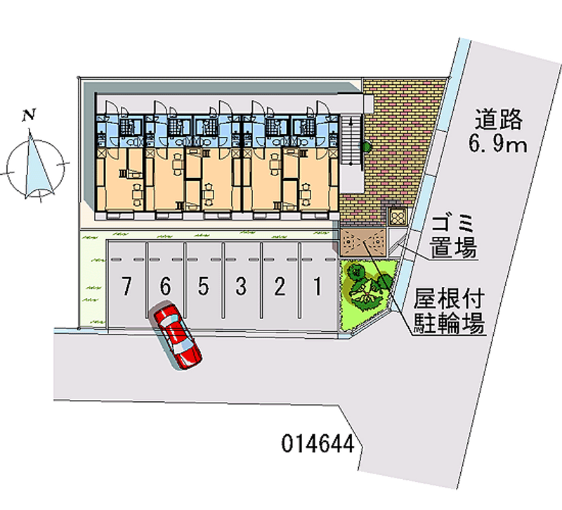 レオパレスレインボー 月極駐車場