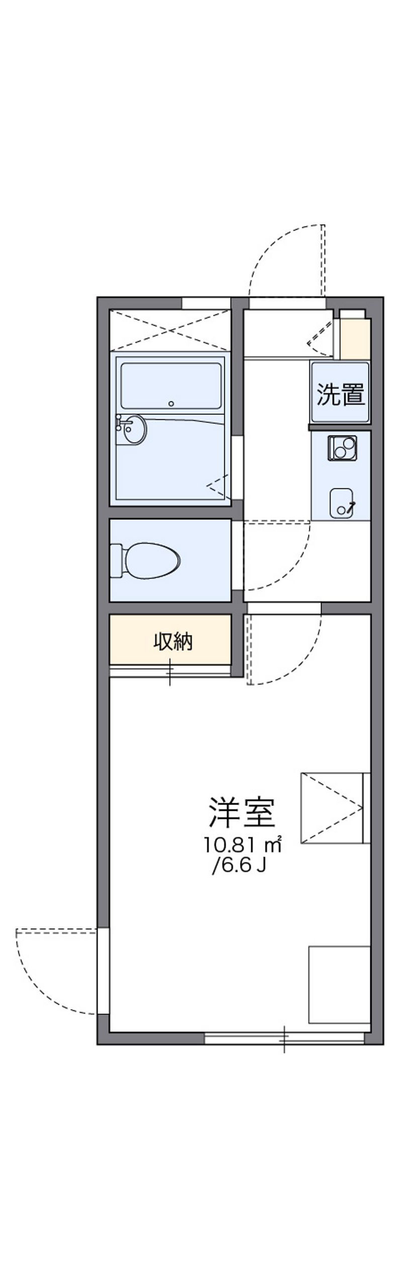 レオパレスガーデ二ア宮沢町 間取図