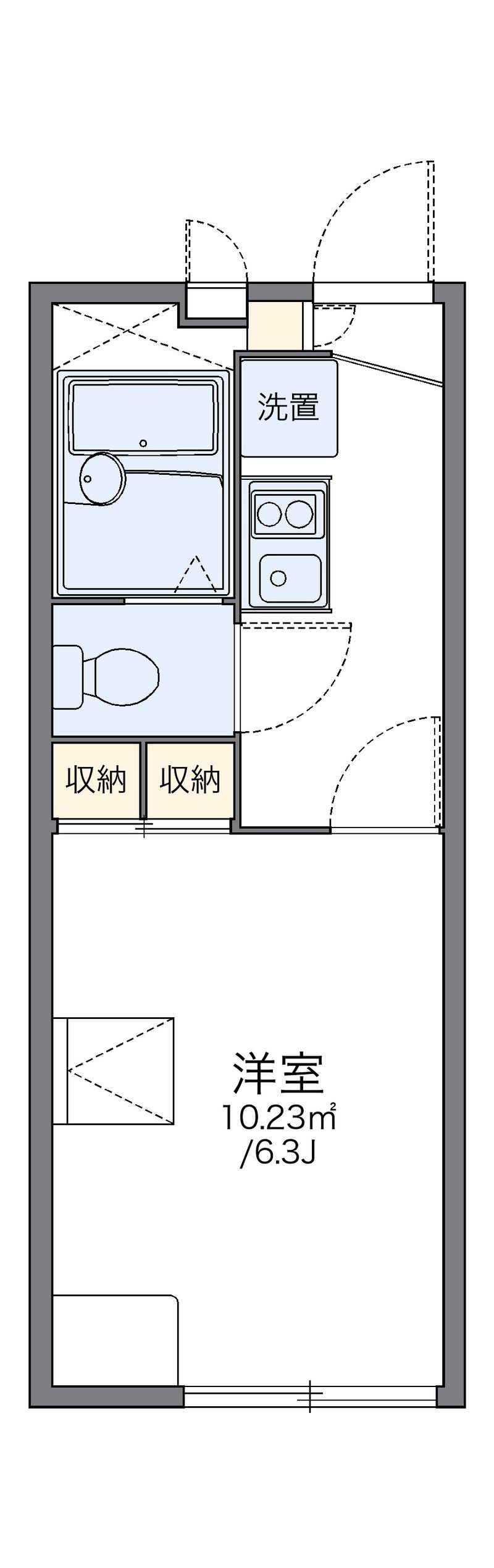 レオパレス大宮 間取図