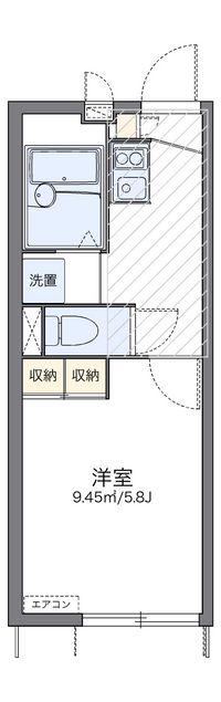 レオパレスパークソフィア　楓 間取り図